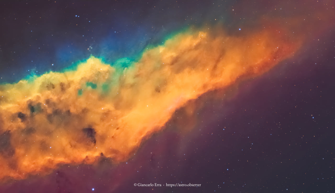 California Nebula (NGC 1499) – Hubble Palette Narrowband