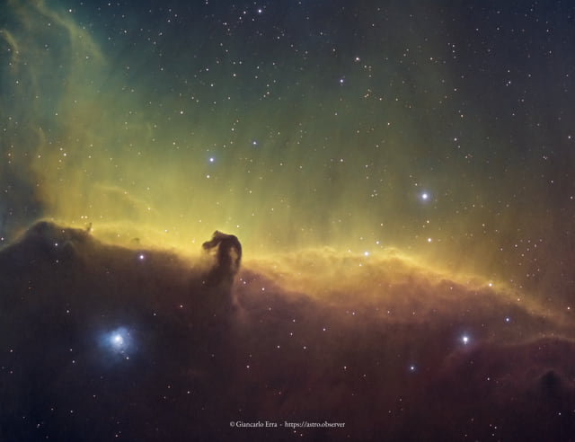 Horsehead Nebula (Barnard 33) – Hubble Palette Narrowband
