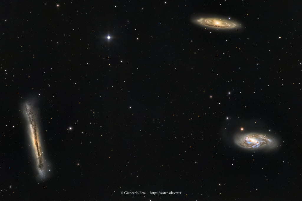 Leo’s Galaxies Triplet (M65, M66, NGC 3628)