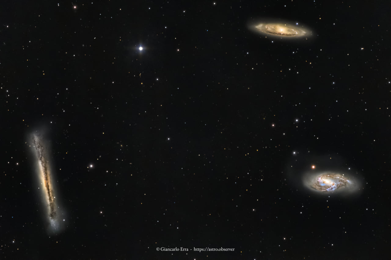 Leo’s Galaxies Triplet (M65, M66, NGC 3628)