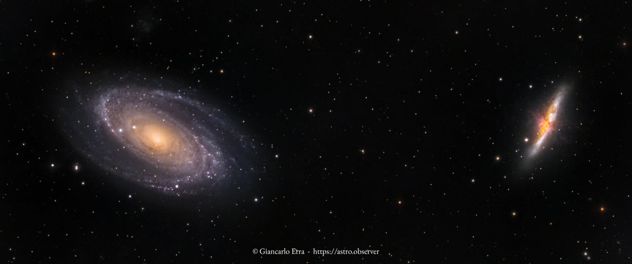 M81 Bode’s Galaxy & M82 Cigar Galaxy
