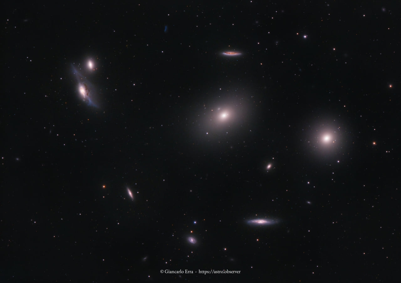 Markarian’s Chain – Galaxies Cluster in Virgo