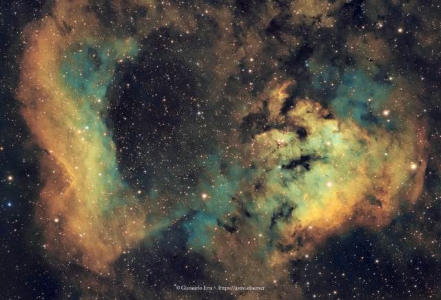 NGC 7822 – Hubble Palette Narrowband