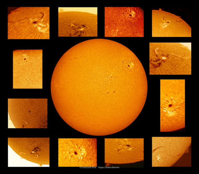 Sun: mosaic in Hydrogen Alpha (pre Mercury transit)