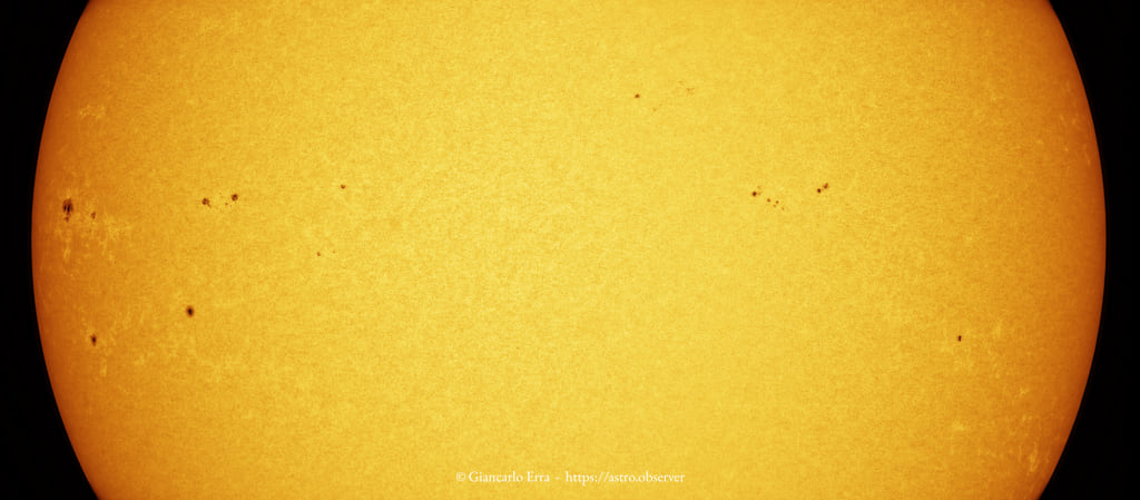 Sun photosphere in white light